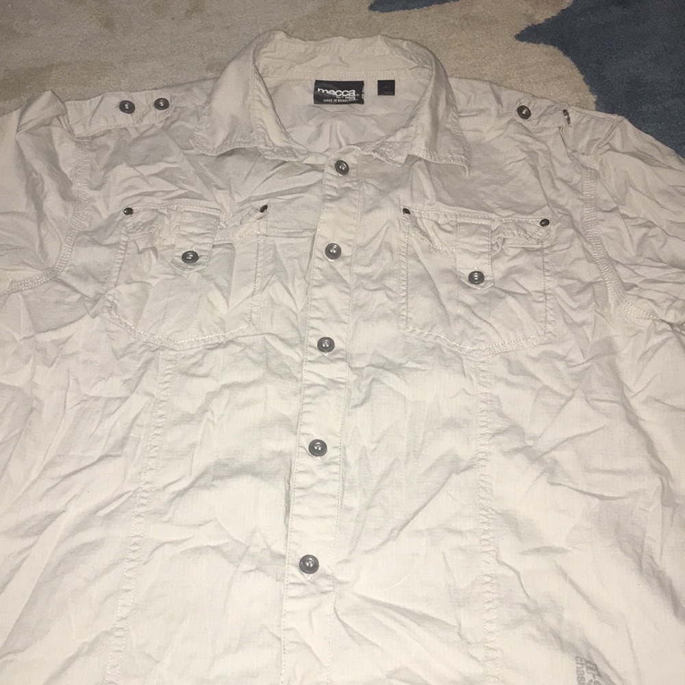 Men’s large short sleeve cargo shirt